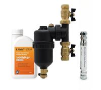 LavaTherm Ultimate Protection Pack - 22mm Magnetic Filter, 15mm Scale Reducer & 500 ml Inhibitor - Part L Compliant Landlord Kit - Energy Saving Sludge & Limescale Defense - Treats 100 L