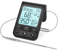 Lavatools OVT02 Element Digital Oven Thermometer for Oven, Grill, and Smoker Includes Dual-Sensor Stainless Temperature Probe (Black)