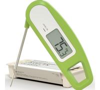 Lavatools PT12 Javelin Ultra Fast Digital Instant Read Meat Thermometer for Grill and Cooking, 2.75" Probe, Compact Foldable Design, Large Display, Splash Resistant - Wasabi