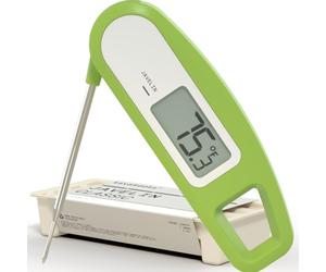 Lavatools PT12 Javelin Ultra Fast Digital Instant Read Meat Thermometer for Grill and Cooking, 2.75" Probe, Compact Foldable Design, Large Display, Splash Resistant - Wasabi