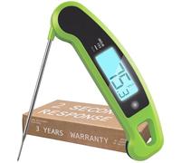 Lavatools PX1D Javelin PRO Duo Ultra Fast Professional Digital Instant Read Meat Thermometer for Grill and Cooking, 110cm Probe, Auto-Rotating Backlit Display, Splash Resistant - Wasabi