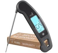 Lavatools PX1D Javelin PRO Duo Ultra Fast Professional Digital Instant Read Meat Thermometer for Grill and Cooking, 110cm Probe, Auto-Rotating Backlit Display, Splash Resistant - Sesame