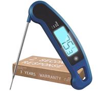 Lavatools PX1D Javelin PRO Duo Ultra Fast Professional Digital Instant Read Meat Thermometer for Grill and Cooking, 110cm Probe, Auto-Rotating Backlit Display, Splash Resistant - Maize