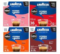 Lavazza A Modo Mio Crema e Gusto Coffee Pods Variety Pack x36 Maxi Pack (Pack of 4, Total 144 Capsules) - Classico, Dolce, Forte & Ricco