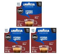 Lavazza A Modo Mio Crema e Gusto Ricco Coffee Capsules x36 Maxi Pack (Pack of 3, Total 108 Pods) - Full-Bodied Espresso with Chocolate and Caramel Notes