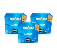 Lavazza, A Modo Mio Dek, 108 Decaffeinated Coffee Capsules, 3 Packs of 36 Coffee Pods, 100% Arabica, Full and Balanced Taste, Intensity 7/10, Medium Roasting
