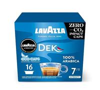 Lavazza, A Modo Mio Dek, 16 Decaffeinated Coffee Pods | Intensity 7/13, with Dried Fruit Notes, 100% Arabica, Medium Roast, Ideal for a 40 ml Espresso