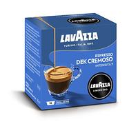 Lavazza A Modo Mio Dek Cremoso, 256 Capsule Caffè, per un Espresso Decaffeinato con Note di Mandorle e Canditi, 100% Arabica, Intensità 7/13, Tostatura Media, 16 Confezioni x 16 Capsule