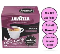 Lavazza A Modo Mio Dolce LUNGO Pods 16 BOXED boxes x 16 Pods = 256 Total