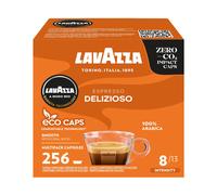 Lavazza, A Modo Mio Espresso Delizioso, Coffee Capsules, 100% Arabica, Sweet Taste, Intensity 8/13, Medium Roasting, Compostable, 16 Packs of 16