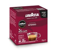 Lavazza A Modo Mio Espresso Intenso, Coffee Capsules, Arabica and Robusta, Spicy Notes, Intensity 13/13, Medium-Dark Roasting, Compostable, 16 Coffee Pods