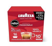 Lavazza, A Modo Mio Espresso Passionale, 256 Coffee Capsules, with Notes of Caramel and Chocolate, 100% Arabica, Intensity 11/13, Dark Roasting, Compostable, 16 Packs of 16 Compostable Coffee Pods