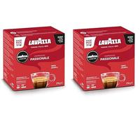 Lavazza, A Modo Mio Espresso Passionale, 36 Coffee Capsules, with Aromatic Notes of Caramel and Chocolate, 100% Arabica, Intensity 11/13, Dark Roasting, 2 Pack of 36 Coffee Pods
