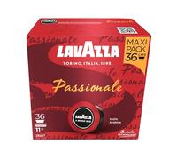 Lavazza A Modo Mio Espresso Passionale, Coffee Capsules, 100% Arabica, Warm and Inviting Taste, Intensity 11/13, Dark Roasting, Perfect for a 40ml Espresso, Compostable, 36 Pods