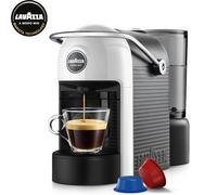 Lavazza, A Modo Mio Jolie EVO, Coffee Capsule Machine, Made from 36% Recycled Plastic, Compatible with A Modo Mio Pods, with Removable Cup Rest, Automatic Shut-Off, 1250 W, 220-240 V, 50-60 Hz, White