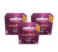 Lavazza, A Modo Mio Lungo Dolce, 108 Coffee Capsules, 3 Packs of 36 Coffee Pods, with Aromatic Notes of Dried Fruits, for a Sweet Espresso, 100% Arabica, Intensity 6/13, Medium Roasting