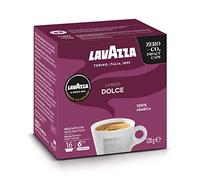Lavazza, A Modo Mio Lungo Dolce, 256 Coffee Capsules, with Aromatic Notes of Dried Fruits, for a Sweet Espresso, 100% Arabica, Intensity 6/13, Medium Roasting, 16 Packs of 16 Coffee Pods