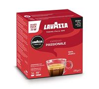 Lavazza A Modo Mio Espresso Passionale, Coffee Capsules, 100% Arabica, Warm and Inviting Taste, Intensity 11/13, Dark Roasting, Perfect for a 40ml Espresso, Compostable, 36 Pods