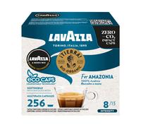 Lavazza A Modo Mio Tierra for Amazonia, 256 Coffee Capsules, for an Espresso with Chocolate Notes, 100% Arabica, Intensity 8/13, Medium Roast, 16
