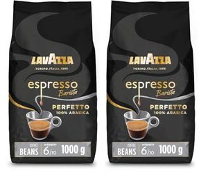 Lavazza Barista Perfetto, Arabica and Robusta Drum Roast Coffee Beans, Pack of 2kg