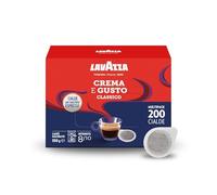 Lavazza, Classic Cream & Flavor, Espresso Coffee, Arabica & Sturdy with Woody Notes and Tobacco, Intensity 8/10, Dark Brown, 4 Packs of 50 Capsules