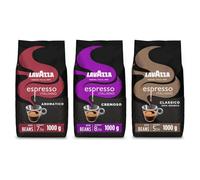 Lavazza, Coffee Beans, 3 Variety Pack, Espresso Italiano Cremoso, Classico e Aromatico, 3 Packets of 1 kg