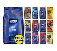 Lavazza Coffee Beans Pick Any 4 from 9+ Flavours Inc. Gran Espresso, Crema E Aroma, Super Crema, Top Class, Decaf, Super Gusto, Gran Riserva and More.