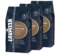 Lavazza Coffee Cream E Aroma Espresso Roast Coffee, Whole Bean Coffee, Beans, 3 x 1000 g