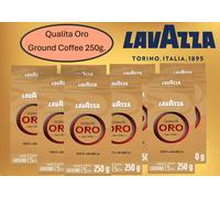Lavazza Coffee Qualita Oro Ground Premium Coffee, Pack of 4, 4 x 250g