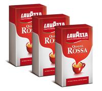 Lavazza Coffee Qualita Rossa Coffee Espresso Cappuccino & Latte, 3 x 500g