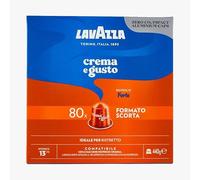 Lavazza, Cream and strong flavor, 240 capsules compatible with original Nespresso* machines, notes of cocoa and wood, arabica and robust, intensity 13/13, dark brown, 3 packs