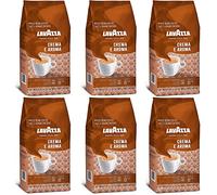 Lavazza Crema E Aroma Coffee Beans 6 x 1000g (Pack of 6) [FREE- SUGAR SACHETS