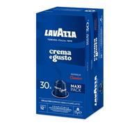 Lavazza, Crema e Gusto Classico, 30 Aluminium Coffee Capsules Compatible with Nespresso Machines, with Notes of Spices, Chocolate and Wood, Arabica & Robusta, Intensity 12/13, Medium Roasting