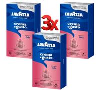 Lavazza Crema E Gusto Dolce Coffee Capsules/Pods 3 x Packs (30 Pods Total)