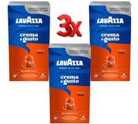 Lavazza Crema E Gusto Forte Coffee Pods/Capsules 3 x Packs (30 Pods Total)
