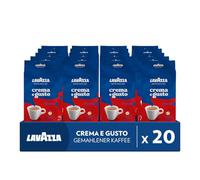 Lavazza Crema e Gusto gemahlen (20 Packs of 250 g) | Intensity 7/10, with Spicy Notes, Arabica and Robusta, Dark Roasting