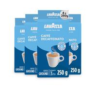 Lavazza Dek Decaffeinated Natural Method Ground Coffee 250g Pack of 4