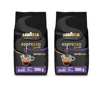 Lavazza Espresso Barista Intenso, Drum Roasted Coffee Beans, Ideal for Espresso Coffee Machines Intensity 9/10, Medium Roasting, 1000g x2