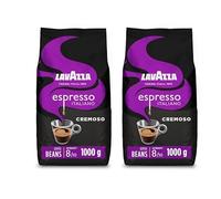 Lavazza Espresso Cremoso, 100% Arabica Medium Roast Coffee Beans, 1kg Pack x2