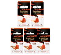 Lavazza Espresso Gourmet Caramel Nespresso Compatible Aluminium Coffee Capsules (Pack of 5, Total 50 Pods)