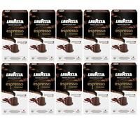 Lavazza Espresso Gourmet Chocolate Nespresso Compatible Aluminium Coffee Capsules (Pack of 10, Total 100 Pods)