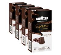 Lavazza, Espresso Gourmet Chocolate, Nespresso Original Machine-Compatible Coffee Capsules, with The Natural Chocolate Aroma, Arabica and Robusta, Intensity 10/13, Medium Roast, 4 Pack of 10 Pods