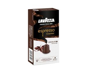 Lavazza, Espresso Gourmet Chocolate, Nespresso Original Machine-Compatible Coffee Capsules, with the Natural Chocolate Aroma, Arabica and Robusta, Intensity 10/13, Medium Roast, 1 Pack of 10 Pods