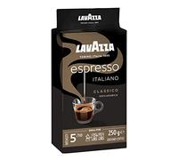 Lavazza, Espresso Italiano Classico, Ground Coffee, 10 Packs of 250g, Ideal for Moka Pot or Filtered Coffee, Sweet & Aromatic Taste, Intensity 5/10, Flowery & Fruity Notes, 100% Arabica, Light Roast