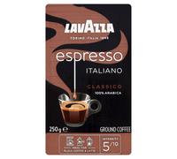 Lavazza Espresso Italiano Classico Ground Coffee 250g - 6 Pack, 100% Arabica, Light Roast, Aromatic & Velvety, Ideal for Black Coffee & Lattes