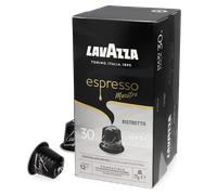Lavazza, Espresso Maestro Ristretto, 30 Aluminium Capsules Compatible with Nespresso Original Machines, Chocolate & Caramel Notes, Arabica & Robusta, Intensity 12/13, Dark Roasting