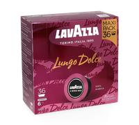 Lavazza A Modo Mio Lungo Dolce, Coffee Capsules, 100% Arabica, Sweet and Smooth Taste, Intensity 6/13, Medium Roasting, Perfect for a 40ml Espresso, Compostable, 36 Espresso Pods