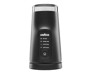 Lavazza, MilkEasy Plus Electric Milk Frother, Ideal for Hot Milk, Latte Macchiato, Cappuccino, Cold Cappuccino with Elegant Ergonomic Design, Multifunction Button, Magnetic Whisk and Transparent Lid
