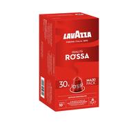 Lavazza, Qualit? Rossa, 30 Aluminium Capsules Compatible with Nespresso Original Machines, with Chocolate and Dried Fruit Notes, Arabica and Robusta,