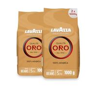 Lavazza Qualita Oro Coffee Beans, Medium Roast, 1000g x 2, Total 2000g